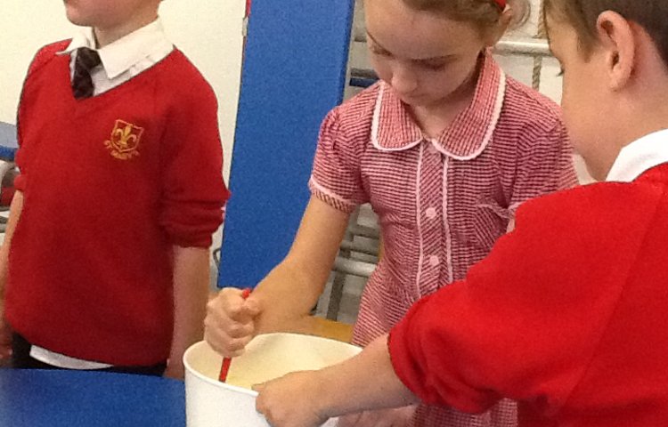 Image of Baking biscuits for Grandma